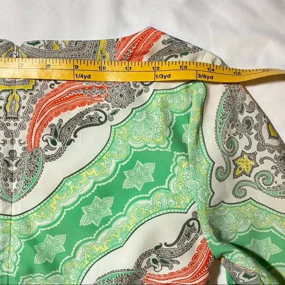 Banana Republic Women’s Tunic Warm Neutral Paisley Dress Size 0P - Picture 5 of 6